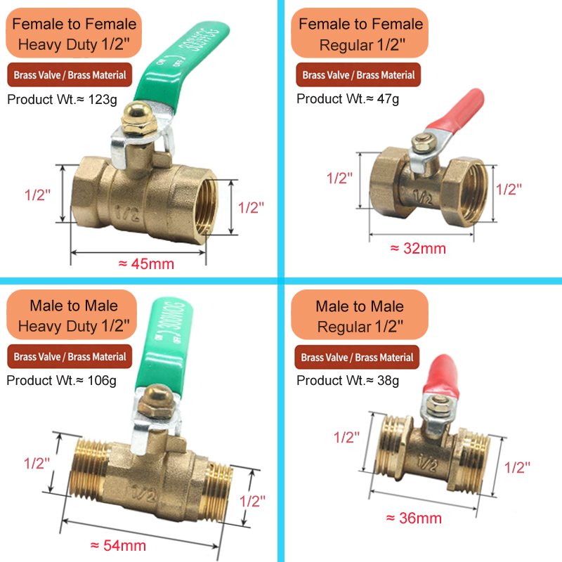 Válvula de bola pequeña de lat - Compression Fitting Brass reseña y precio