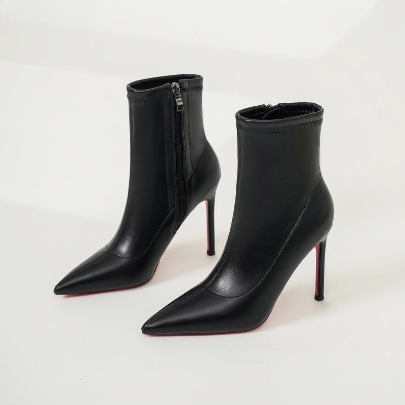 Botas de Piel de Tacón Fino de - Pipe Bending Spring reseña y precio
